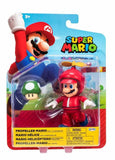 Jakks Pacific Super Mario Propeller Mario with 1-Up Mushroom Action Figure