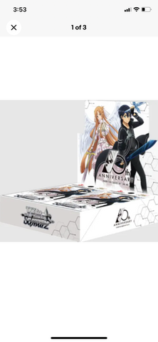 Weiss Schwarz Animation Sword Art Online 10th Anniversary BOOSTER BOX Toyz in the Box Weiss Schwarz Animation Sword Art Online 10th Anniversary BOOSTER BOX Toyz in the Box