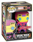 **Damaged Box**Funko Pop Marvel Blacklight Iron Man Target Exclusive 649 Vinyl Figure