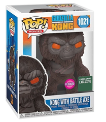 Funko Pop Kong with Battle Axe Barne’s & Noble Flocked Exclusive 1021 Vinyl Figure