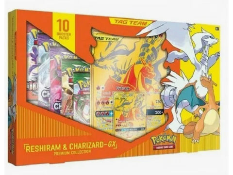 POKEMON Reshiram & Charizard GX Premium Collection Tag Team 10 BOOSTER Toyz in the Box POKEMON Reshiram & Charizard GX Premium Collection Tag Team 10 BOOSTER Toyz in the Box