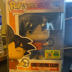 Funko Pop Dragon Ball Z Goku (Driving Exam) SDCC 2022 Sticker Exclusive 1162 Vinyl Figure