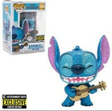 Pop Funko Lilo & Stitch Stitch with Ukulee Diamond Collection EE Exclusive 1044 Figure