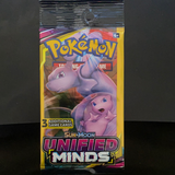 POKEMON Unified Minds Sun & Moon 3 card BOOSTER PACK